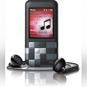 Creative ZEN Mozaic 4GB WMA MP3 Player with FM Radio and Built-in Speaker, Black